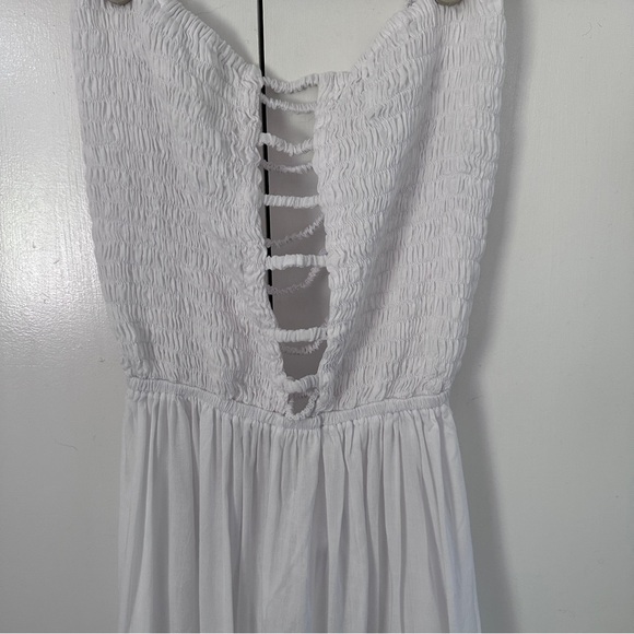 NWT Tiare Hawaii White Open Back Dress - Picture 3 of 7